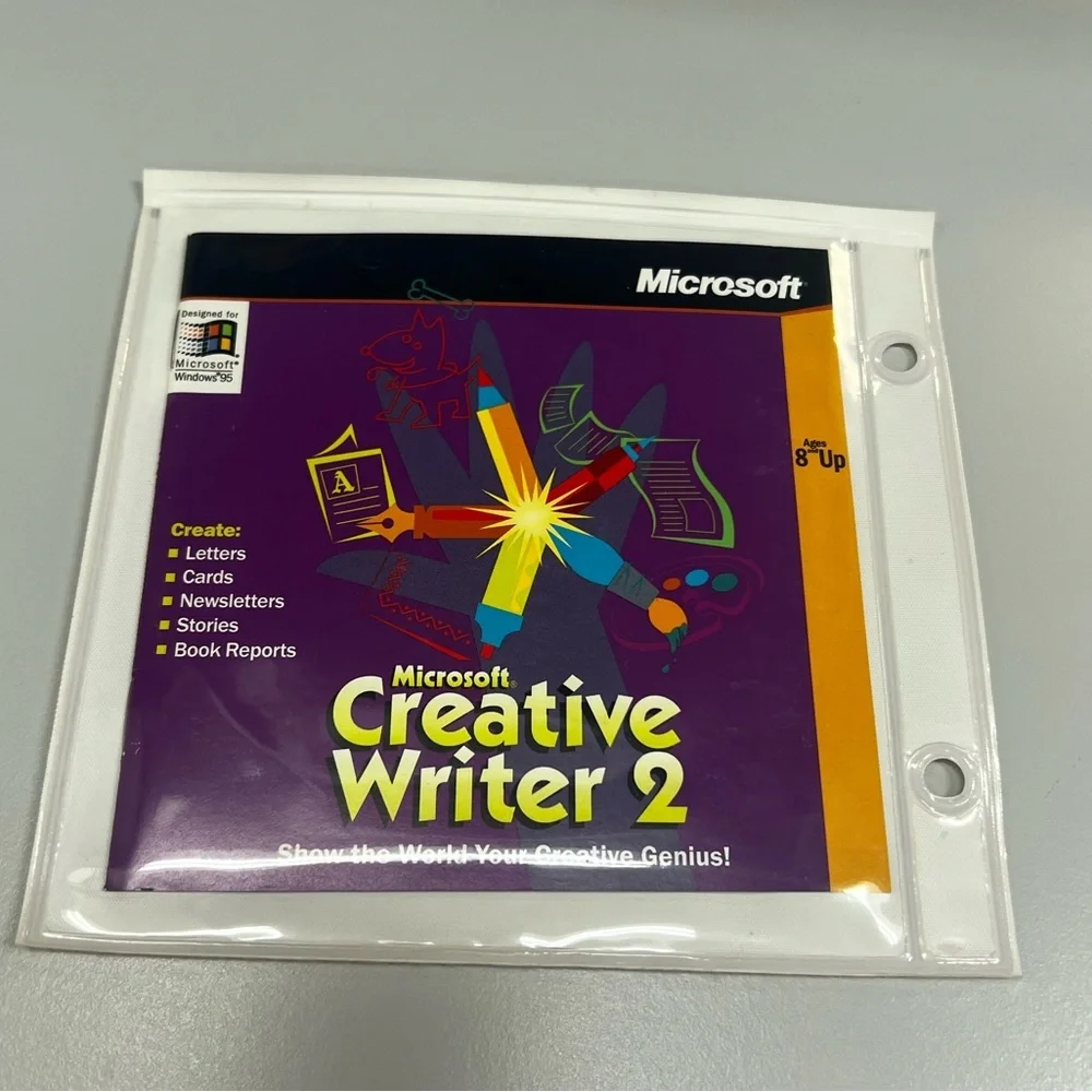 1996 Creative Writer 2 CD Microsoft for PC Designed for Windows 95